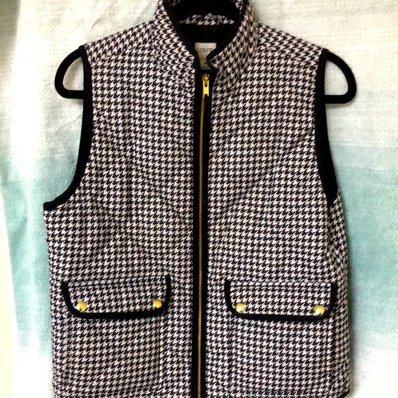 J. Crew Houndstooth vest